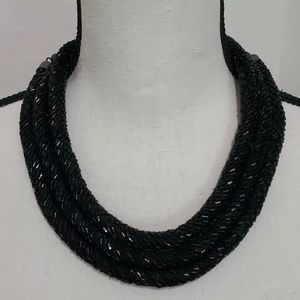 ZAD Beaded Triple Rope Necklace